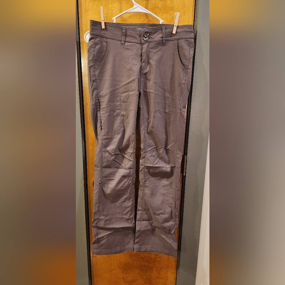 Women's Prana Halle Hiking Pants Light Grey Size 6 Regular Inseam